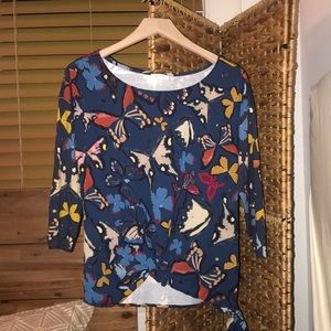 Anthropology floral shirt